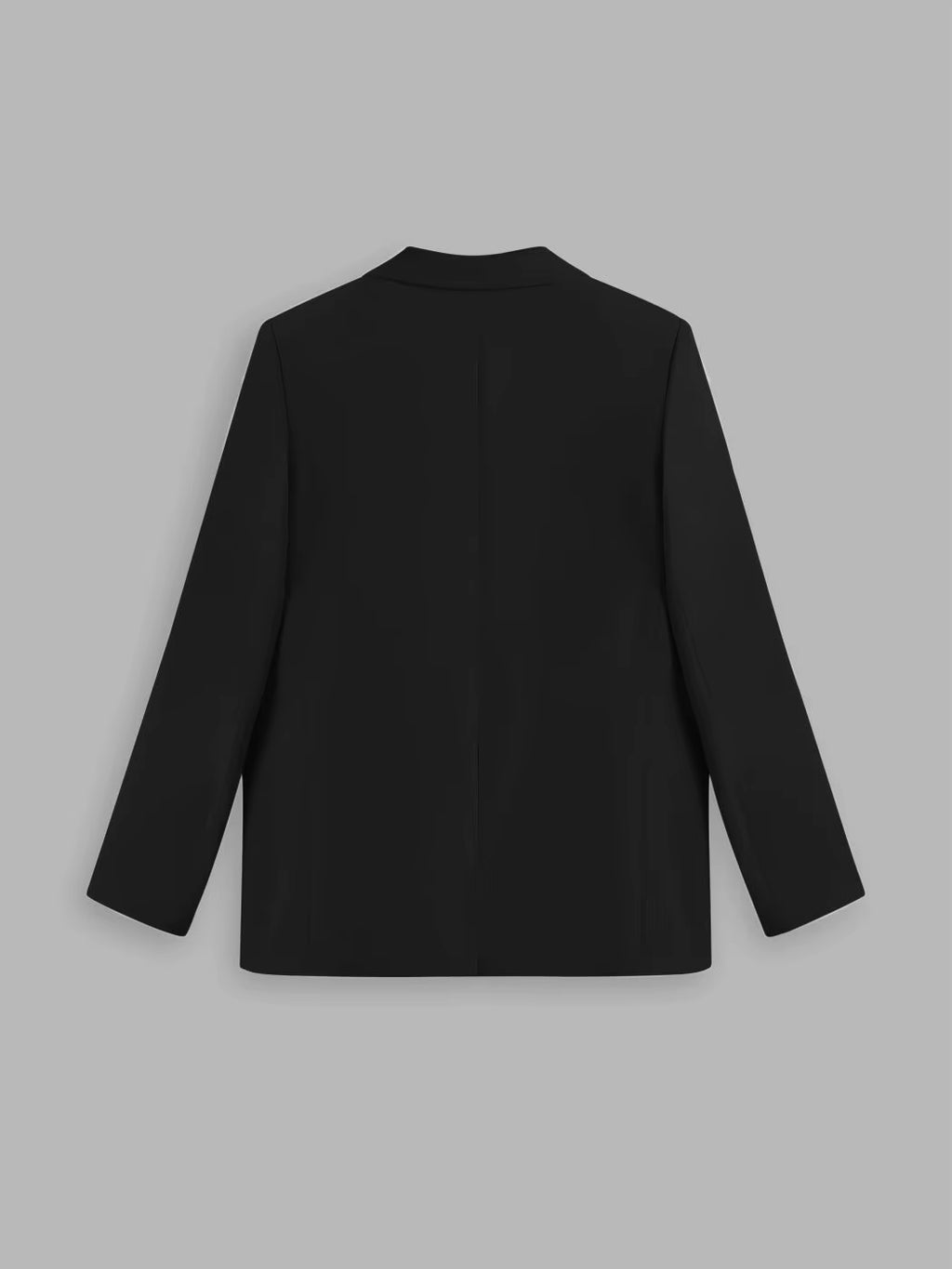 Women’s Double-Breasted Wool Blazer with Classic Lapel