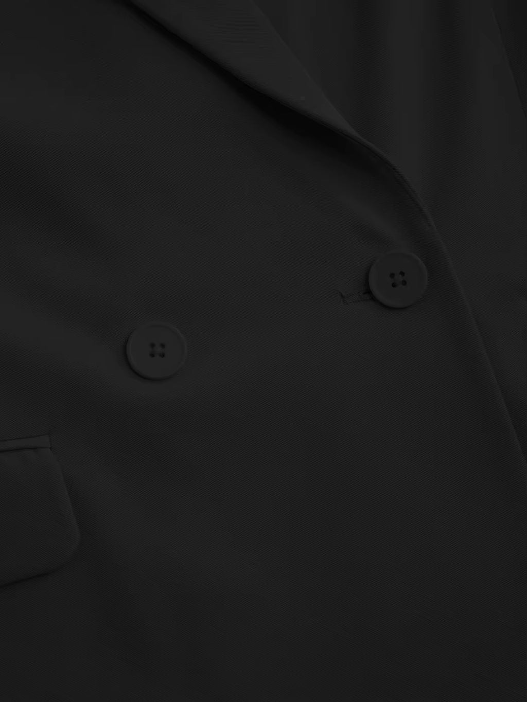 Women’s Double-Breasted Wool Blazer with Classic Lapel
